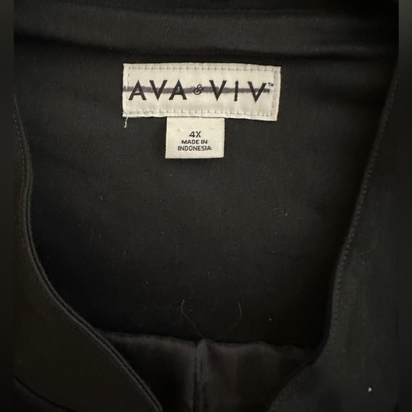 Ava&Viv Black and gold military fashion jacket - Picture 3 of 5